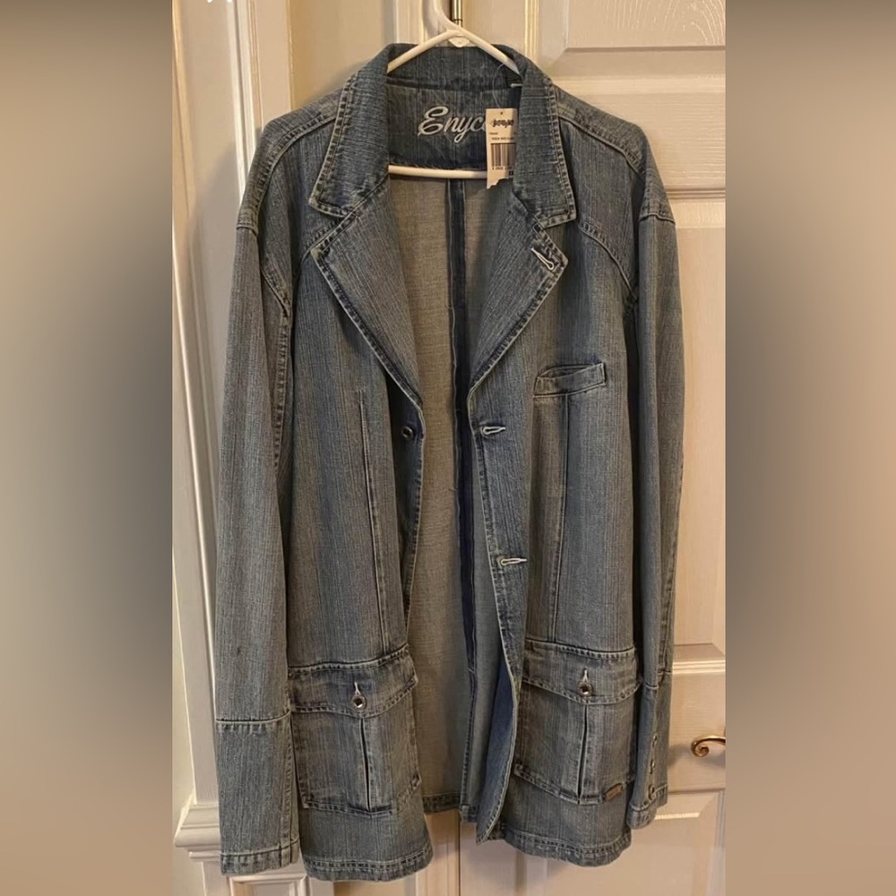 Enyce Blue Denim Blazer